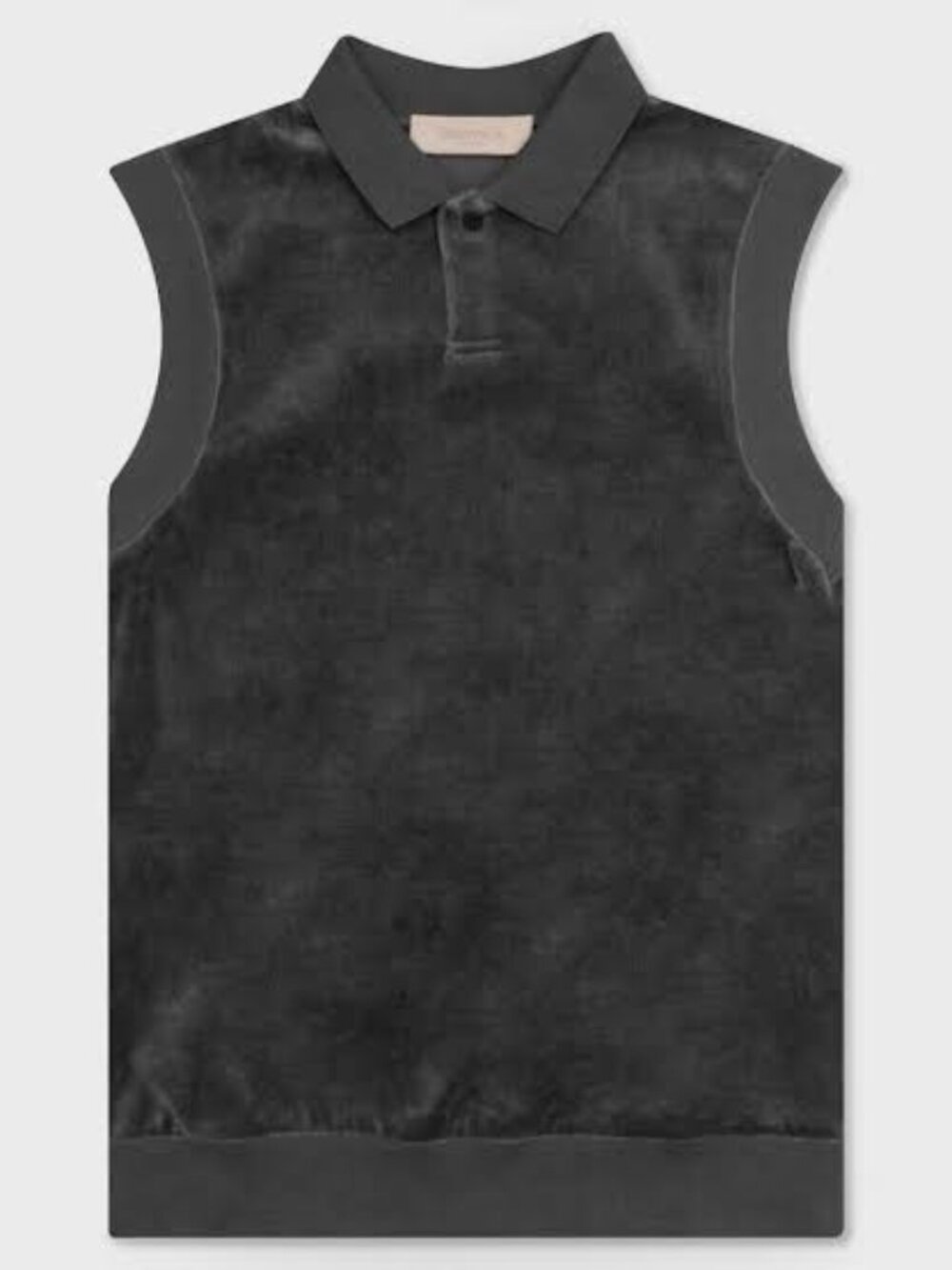 Fear of God Essentials Velour Sleeveless Polo Iron